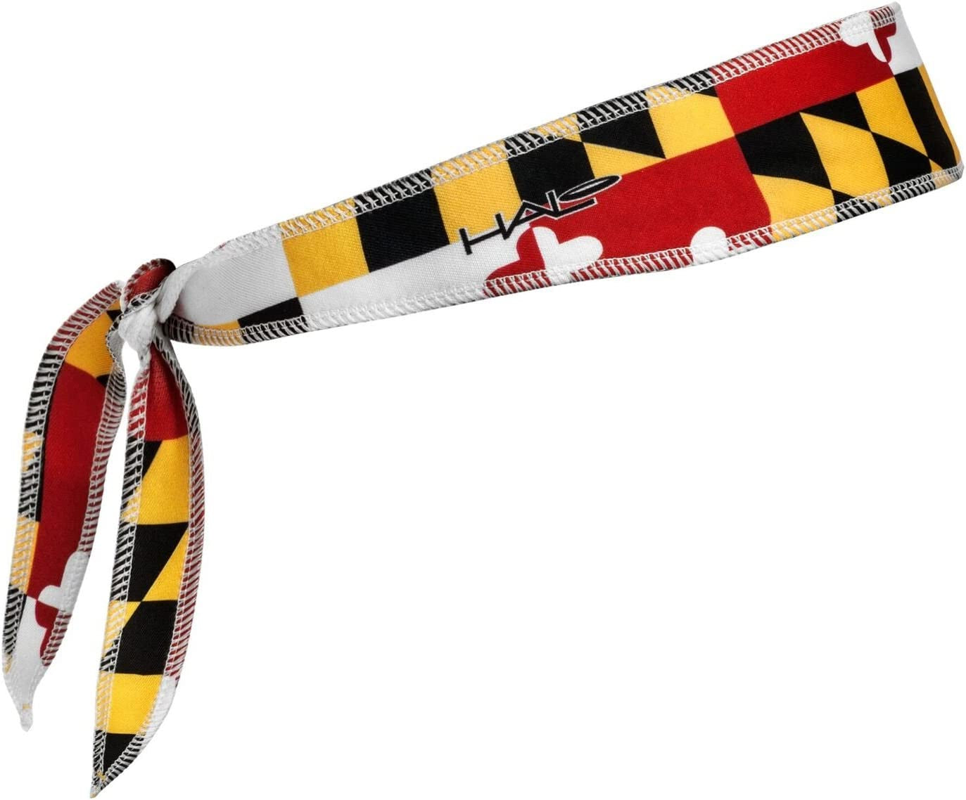 Halo Headband Halo I- Custom Fit- Tie Sweatband Pullover for Men and Women, No Slip with Moisture Wicking Dryline Fabric Apparel & Accessories > Clothing Accessories > Bandanas & Headties Halo Headband MARYLAND FLAG  