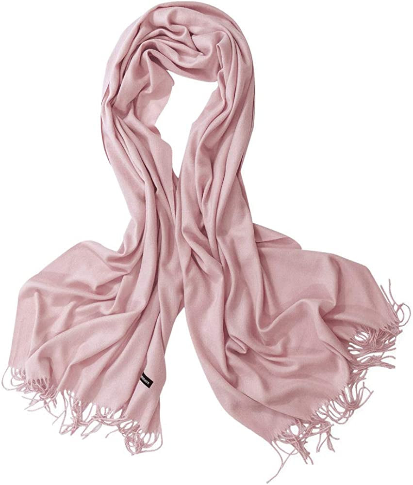 Bellonesc Cashmere Scarf Shawls for Women and Men Apparel & Accessories > Clothing Accessories > Scarves & Shawls Beillonesc Pinkb  
