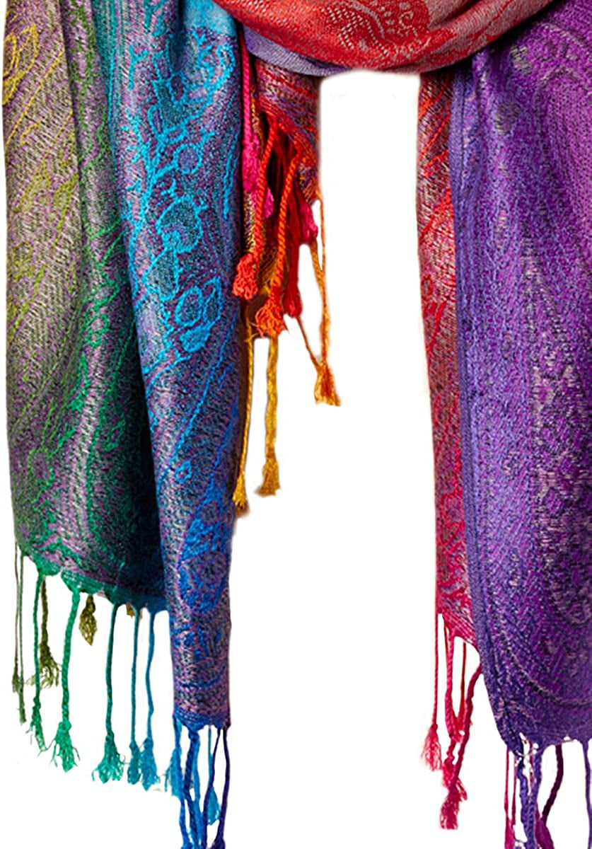 Fashion Women'S Silk Scarf Luxury Satin Shawl Wraps Apparel & Accessories > Clothing Accessories > Scarves & Shawls Goood Times   