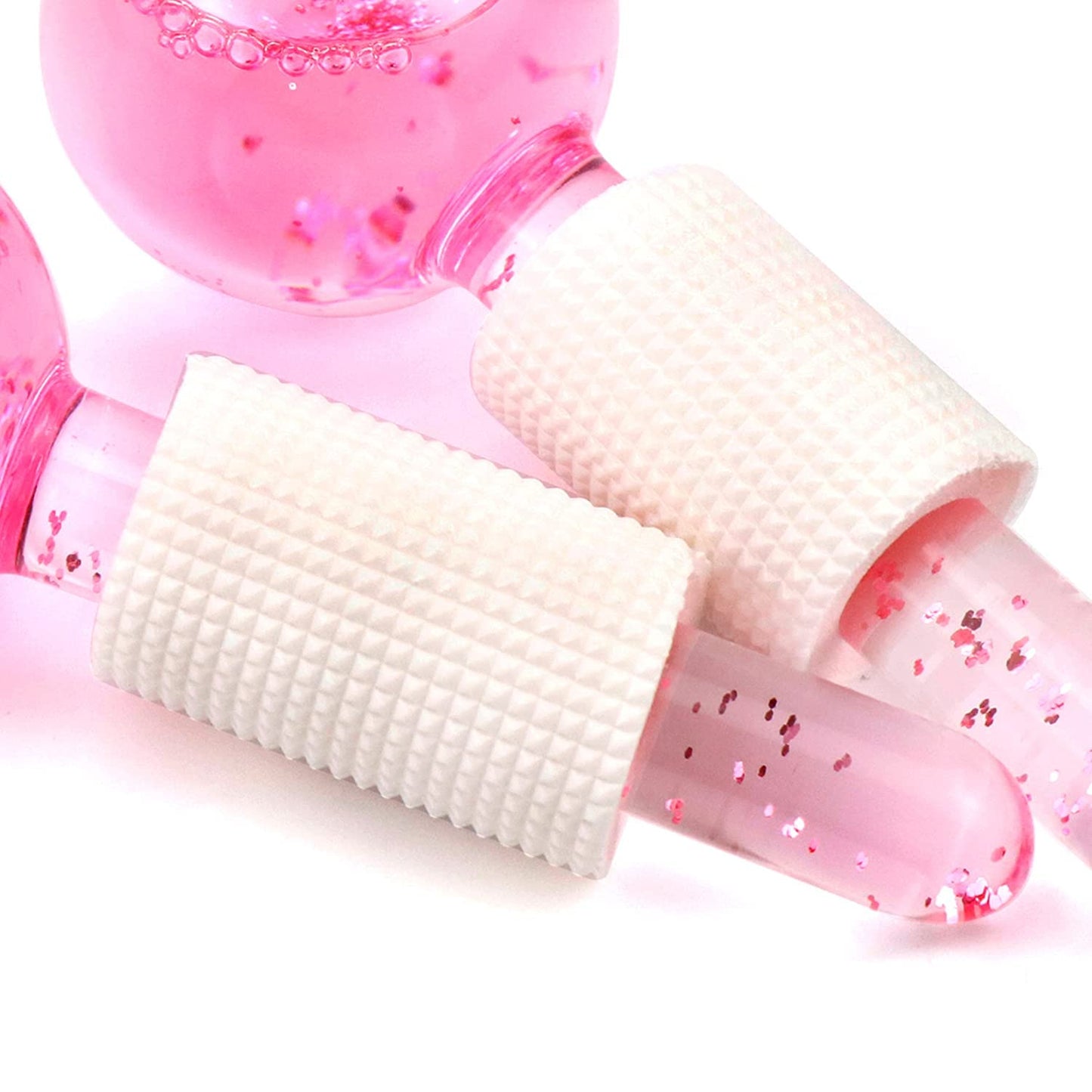 Poleview Ice Globes for Facials, Cooling Face Roller, Facial Massage Tools for Daily Skincare, Tightens Skin, Reduce Puffiness and Dark Circles, anti Ageing, Enhance Circulation - Pink, with Glitter Health & Beauty > Personal Care > Cosmetics > Cosmetic Tools > Skin Care Tools Poleview   
