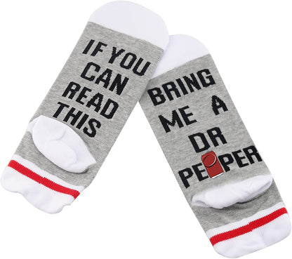 Drinking Gift Novelty Socks for Men Women Carbonated Drinks Lover If You Can Read This Bring Me a Drinking Apparel & Accessories > Jewelry > Anklets GJTIM   