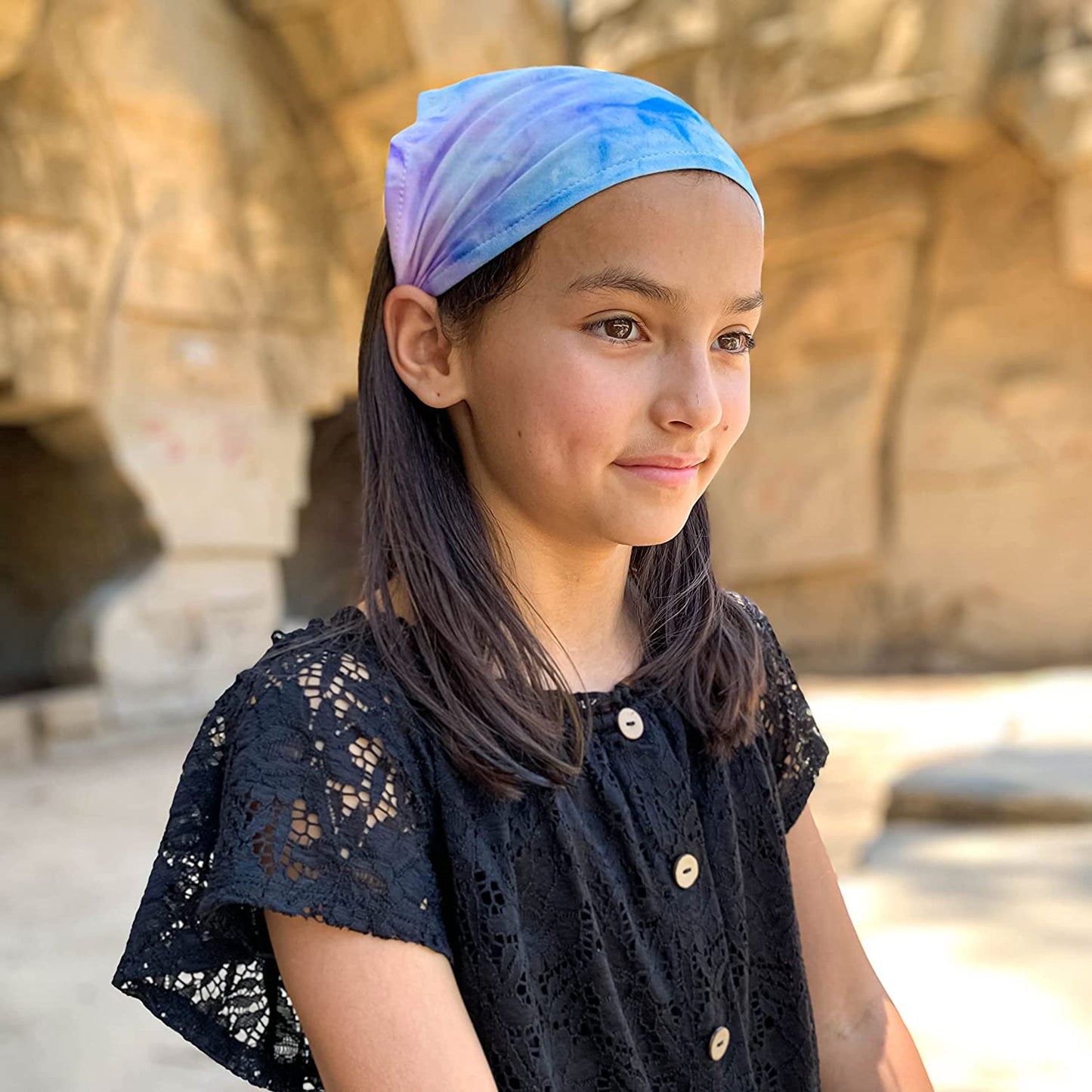 FROG SAC 4 Tie Dye Scarf Headbands for Girls, Tie-Dye Bandana Headband Hair Accessories for Kids, Hair Kerchiefs for Teens, Soft Stretch Girl Head Bands, Cottagecore Boho Bandanas Scarves Apparel & Accessories > Clothing Accessories > Bandanas & Headties FROG SAC   