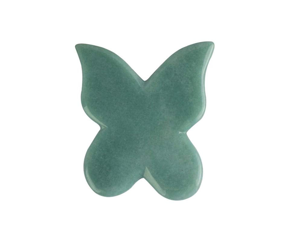 Natural Rose Quartz Jade Gua Sha Butterfly Scraping Massage Tool, Genuine Rose Quartz Healing Gemstone for Facial Lifting and Tightening Massage, Anti-Wrinkles, Anti-Aging, Wrinkles Removal Massage Health & Beauty > Personal Care > Cosmetics > Cosmetic Tools > Skin Care Tools DYStone Green Aventurine  