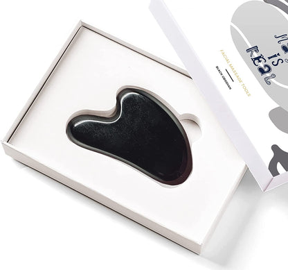 Gua Sha Facial Tools Healing Crystal - Self Care Gifts for Women Skin Care Tools Natural Massager for Skincare Face Body Relieve Muscle Tensions Reduce Puffiness (Rose Quartz) Health & Beauty > Personal Care > Cosmetics > Cosmetic Tools > Skin Care Tools ROSELYNBOUTIQUE Black  