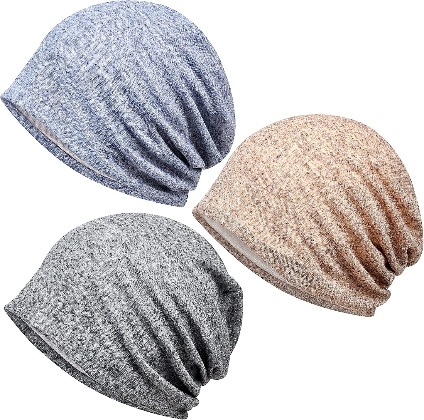 Kayier Women'S Baggy Casual Chemo Beanie Cap Apparel & Accessories > Clothing Accessories > Headwear Kayier 3 Pack-h  