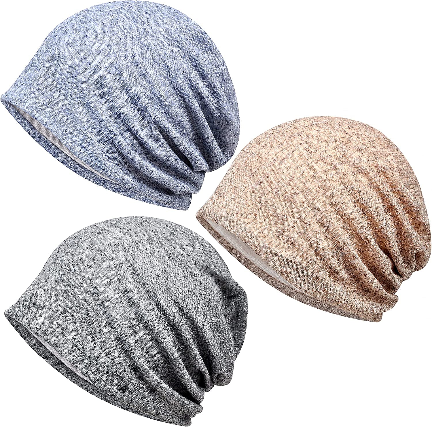 Kayier Women'S Baggy Casual Chemo Beanie Cap Apparel & Accessories > Clothing Accessories > Headwear Kayier 3 Pack-h  