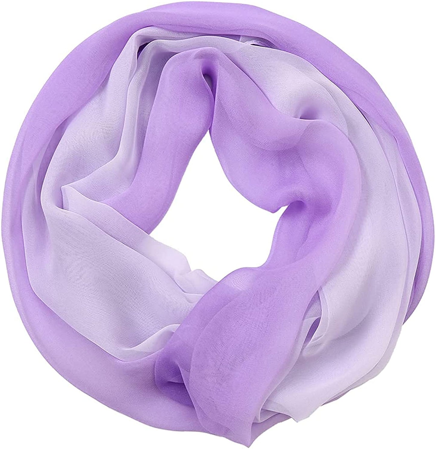 Ombre Silk Scarf Oblong Gradiente Scarves Lightweight Accent Scarfs for Women Apparel & Accessories > Clothing Accessories > Scarves & Shawls Yeieeo   
