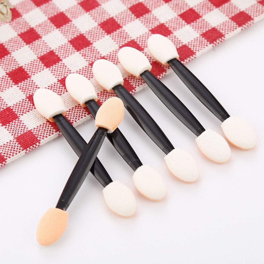 Onwon 100 Pcs Disposable Dual Sided Eyeshadow Brush, Double Ended Sponge Applicator Oval Tipped Eyeliner Brush Makeup Brush Tool Health & Beauty > Personal Care > Cosmetics > Cosmetic Tools > Makeup Tools Onwon   