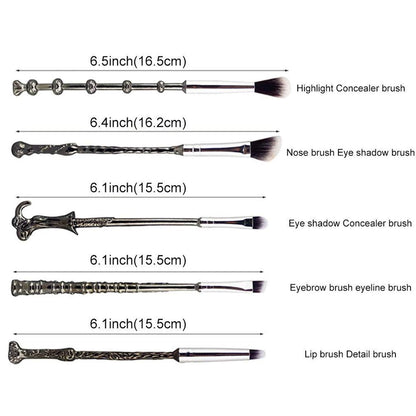 Mirabelly Wand Potter Makeup Brushes with Gift Bag for Makeup 5Pcs Magic Eye Shadow Eyeliner Blending Pencil Lip Brush Beauty Tools" Health & Beauty > Personal Care > Cosmetics > Cosmetic Tools > Makeup Tools Perfectostore   