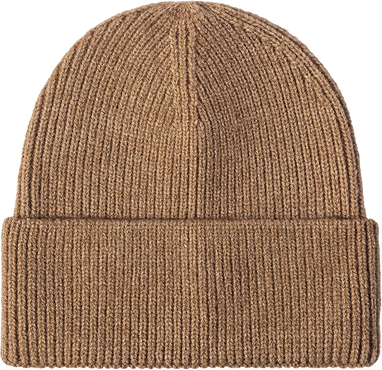 Vermo Knit Beanie Hat for Men&Women, Daily Plain Winter Hat, Stretchy Striped Cuffed Winter Hat Apparel & Accessories > Clothing Accessories > Hats Vermo Ccoffee  