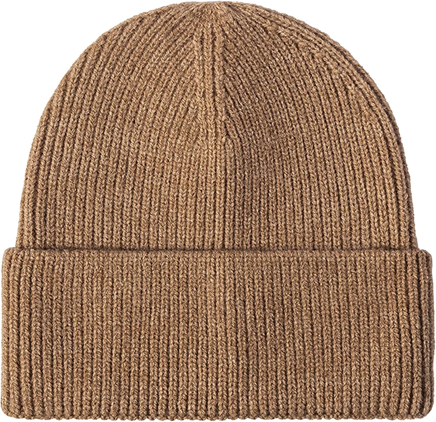 Vermo Knit Beanie Hat for Men&Women, Daily Plain Winter Hat, Stretchy Striped Cuffed Winter Hat Apparel & Accessories > Clothing Accessories > Hats Vermo Ccoffee  