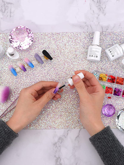 Nail Art Hand Rest Pad for Nail Art Cushion Pillow, EBANKU Shiny Nail Table Mat Desk Pad Nail Arm Rest Foldable Washable Manicure Set Tools Salon Practice Hand Holder Health & Beauty > Personal Care > Cosmetics > Cosmetic Tools > Nail Tools EBANKU   