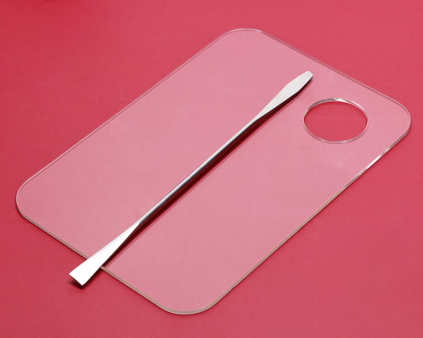ONLYKXY 2 Pieces Makeup Palette and Spatula, Acrylic Cosmetic Palette, Nail Art Eye Shadow Lipsticks Mixing Makeup Tools Health & Beauty > Personal Care > Cosmetics > Cosmetic Tools > Makeup Tools ONLYKXY   