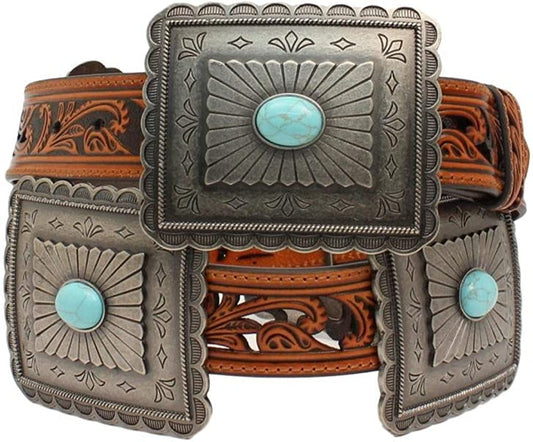 Ariat Women'S Turquoise Concho Western Belt Apparel & Accessories > Clothing Accessories > Belts ARIAT   
