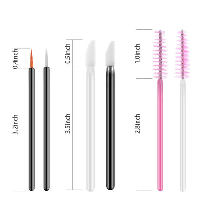 Disposable Mascara Wand INFILILA Makeup Applicators Kit-100Pcs Mascara Wands，100Pcs Eyeliner Brushes，100Pcs Lip Applicators 300PCS Disposable Makeup Applicators Tools Kit 6 Styles Health & Beauty > Personal Care > Cosmetics > Cosmetic Tools > Makeup Tools NXJ INFILILA   