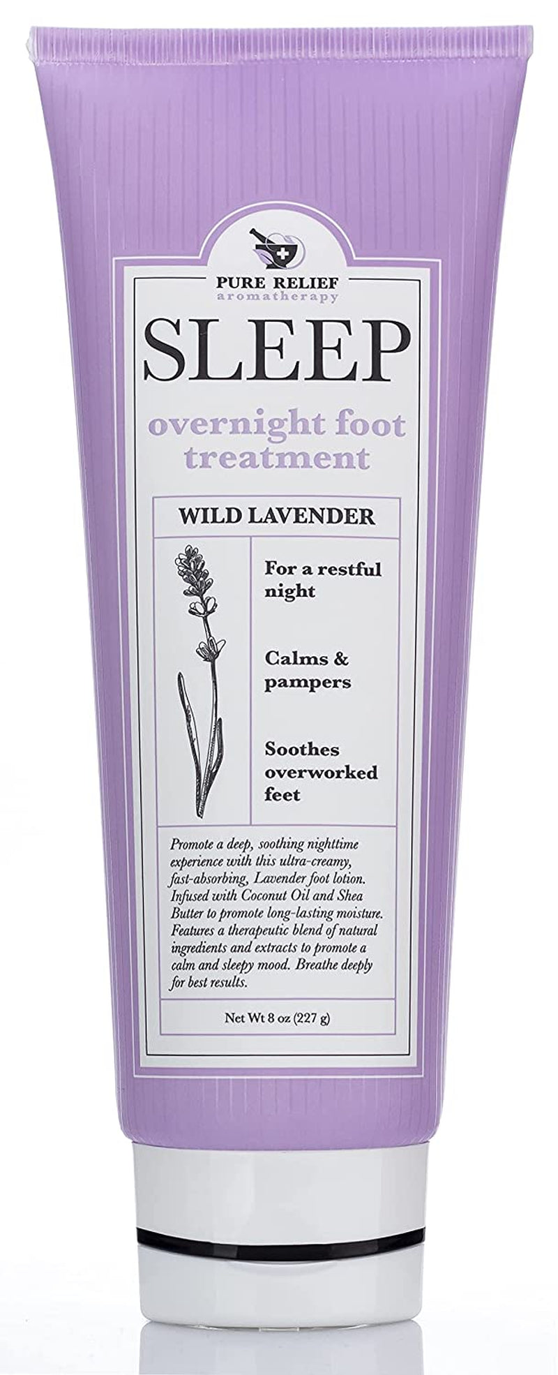 Pure Relief Relaxing Foot Lotion Moisturizer Cream for Dry Feet – Lavender Foot Care Cream W/ Shea Butter, Aloe, & Coconut Oil – Foot Repair & Sleep Cream W/ Soothing Scent, Pedicure Supplies, 8 Oz Health & Beauty > Personal Care > Foot Care Pure Relief Lavender Relaxing Foot Cream 8 Ounce (Pack of 1) 