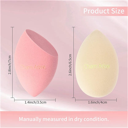 Charm Arbre Makeup Blender Sponge Set,Cosmetics Tool,Multi-Functional Beauty Blender for Powder, Liquid and Cream, Blending Applicators for Foundations,Light Red and Beige 4Pcs Set. Health & Beauty > Personal Care > Cosmetics > Cosmetic Tools > Makeup Tools Charm Arbre   