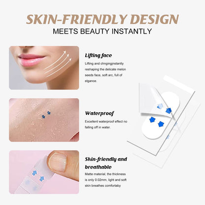 OETNAISAN Face Lift Tape Invisible, Instant Face Lifting Tape Ultra-Thin Waterproof & High Elasticity, Invisible Makeup Face Lift Tools for Hide Facial Wrinkles and Lifting Saggy Skin, 40 Pcs Health & Beauty > Personal Care > Cosmetics > Cosmetic Tools > Skin Care Tools OETNAISAN   