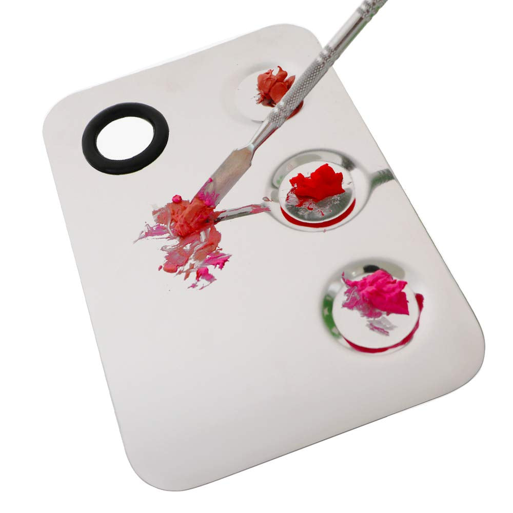 Lovinee Makeup Palettes with Spatula Tools,Nail-Art Palette,Cosmetic Palette,Artist Mixing Palette Health & Beauty > Personal Care > Cosmetics > Cosmetic Tools > Makeup Tools ESUKO   