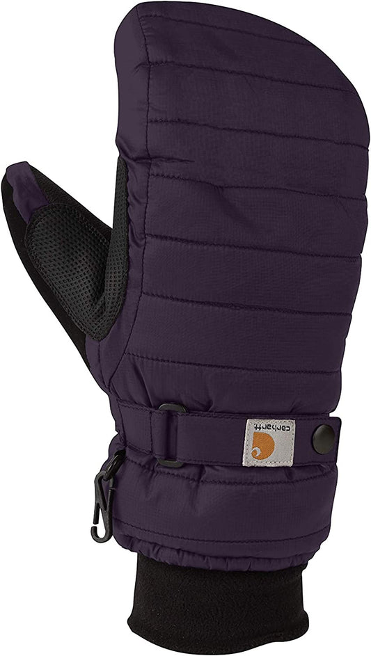 Carhartt Womens Quilts Insulated Mitten Apparel & Accessories > Clothing Accessories > Gloves & Mittens Carhartt Men's Gloves Dark Purple and Black Medium 