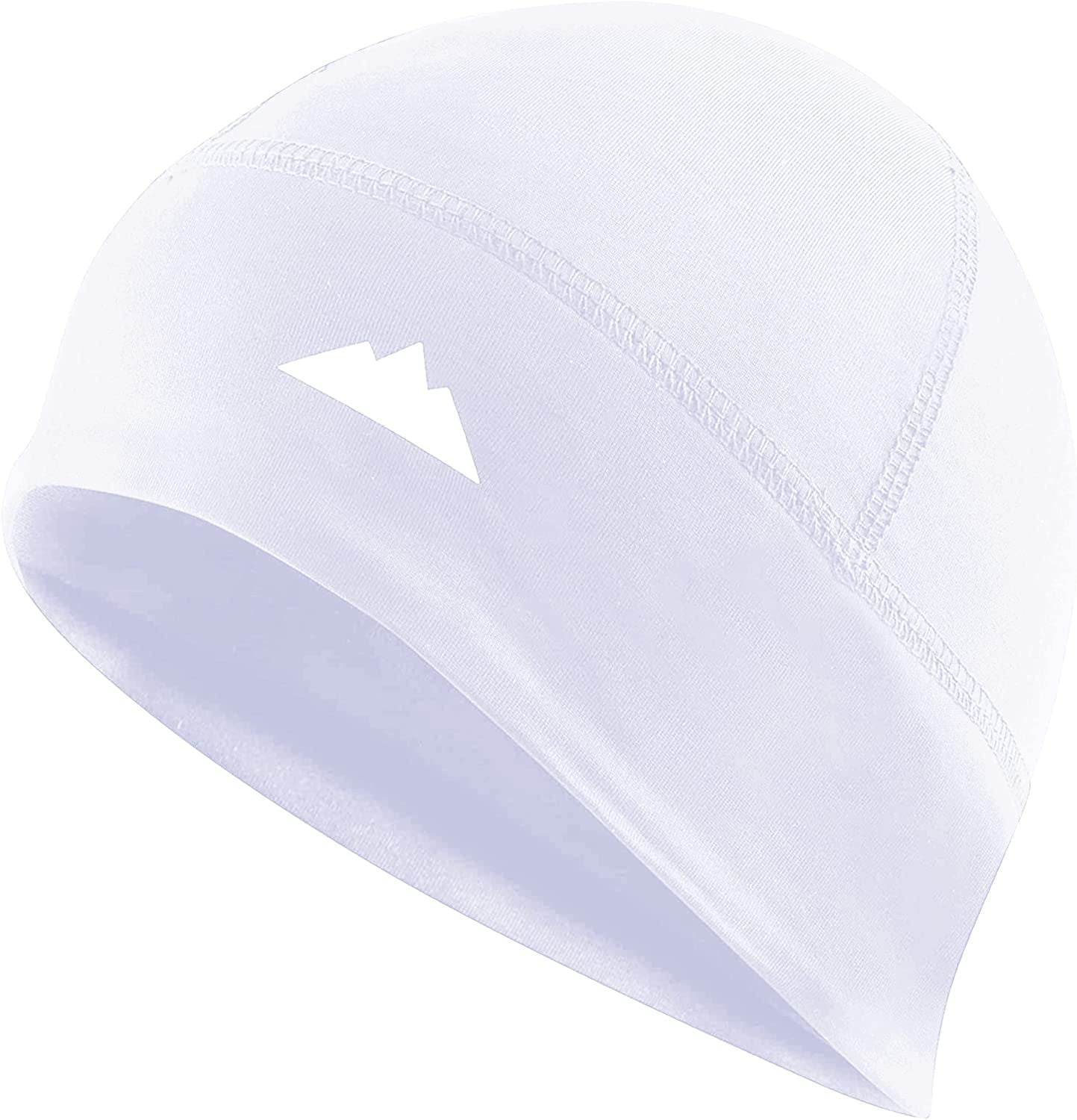 Skull Cap Helmet Liner Running Beanie - Winter Thermal under Helmet Cycling Head Hat - Ultimate Moisture Wicking Performance Apparel & Accessories > Clothing Accessories > Headwear Tough Headwear White One Size 