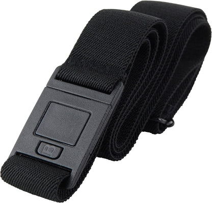 Beltaway-The Square Adjustable No Show Flat Buckle Belt Comfortably Holds Your Pants Up Apparel & Accessories > Clothing Accessories > Belt Buckles BELTAWAY Black/Denim One Size (0-14) 