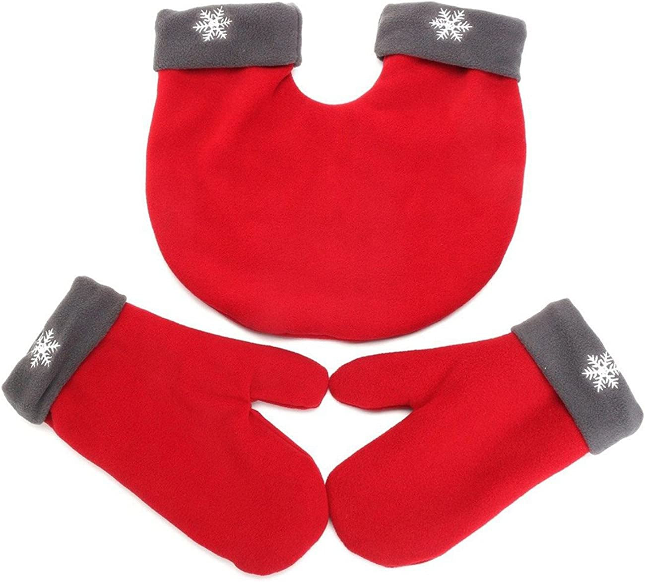 THEE Christmas Lovers Couples Winter Mittens Gloves Valentine'S Gift Apparel & Accessories > Clothing Accessories > Gloves & Mittens THEE Red One Size 