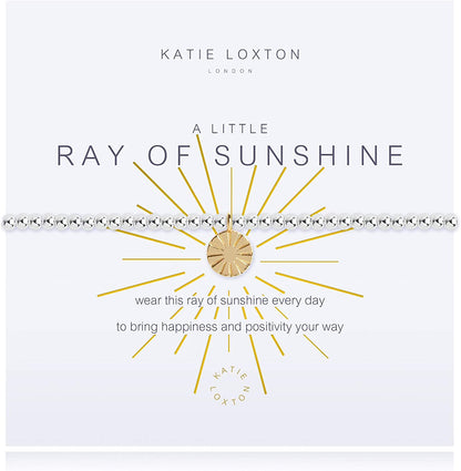 KATIE LOXTON a Little Summer Womens Stretch Adjustable Band Fashion Charm Bracelet Apparel & Accessories > Jewelry > Bracelets Katie Loxton Ray of Sunshine  