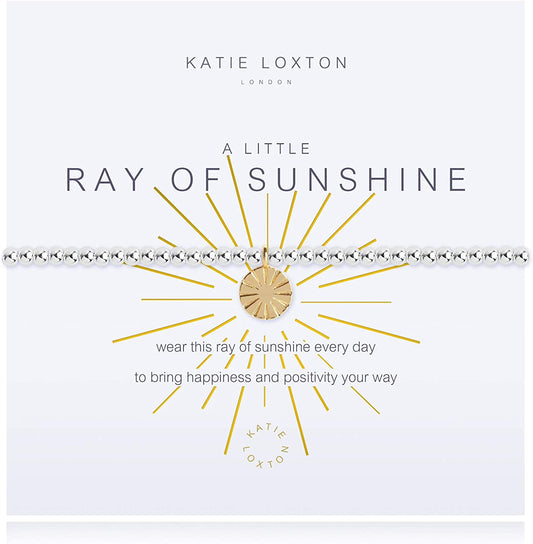 KATIE LOXTON a Little Summer Womens Stretch Adjustable Band Fashion Charm Bracelet Apparel & Accessories > Jewelry > Bracelets Katie Loxton Ray of Sunshine  