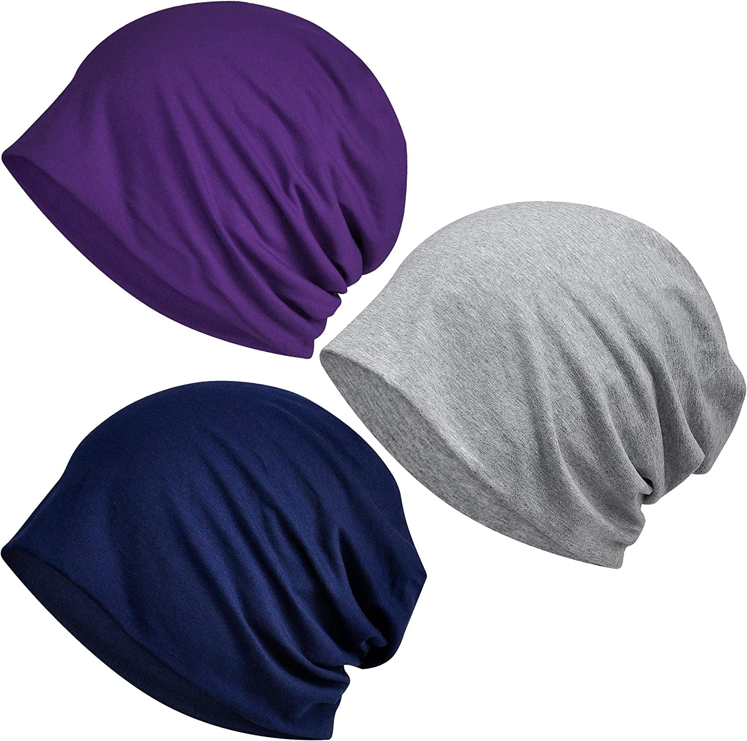 Kayier Women'S Baggy Casual Chemo Beanie Cap Apparel & Accessories > Clothing Accessories > Headwear Kayier 3 Pack-l  