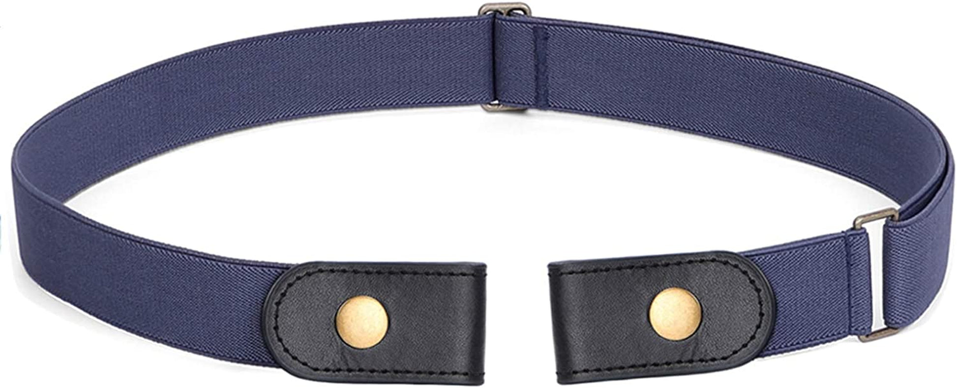 No Buckle Stretch Belt for Women Men Elastic Waist Belt up to 72 Inch for Jeans Pants Apparel & Accessories > Clothing Accessories > Belts WERFORU D-blue Pants Size 23"-30" 