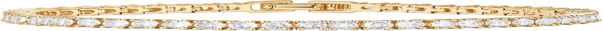 PAVOI 14K Gold Plated 3Mm Cubic Zirconia Classic Tennis Bracelet | Gold Bracelets for Women | Size 6.5-7.5 Inch Apparel & Accessories > Jewelry > Bracelets PAVOI Yellow Plated 7 Inches 