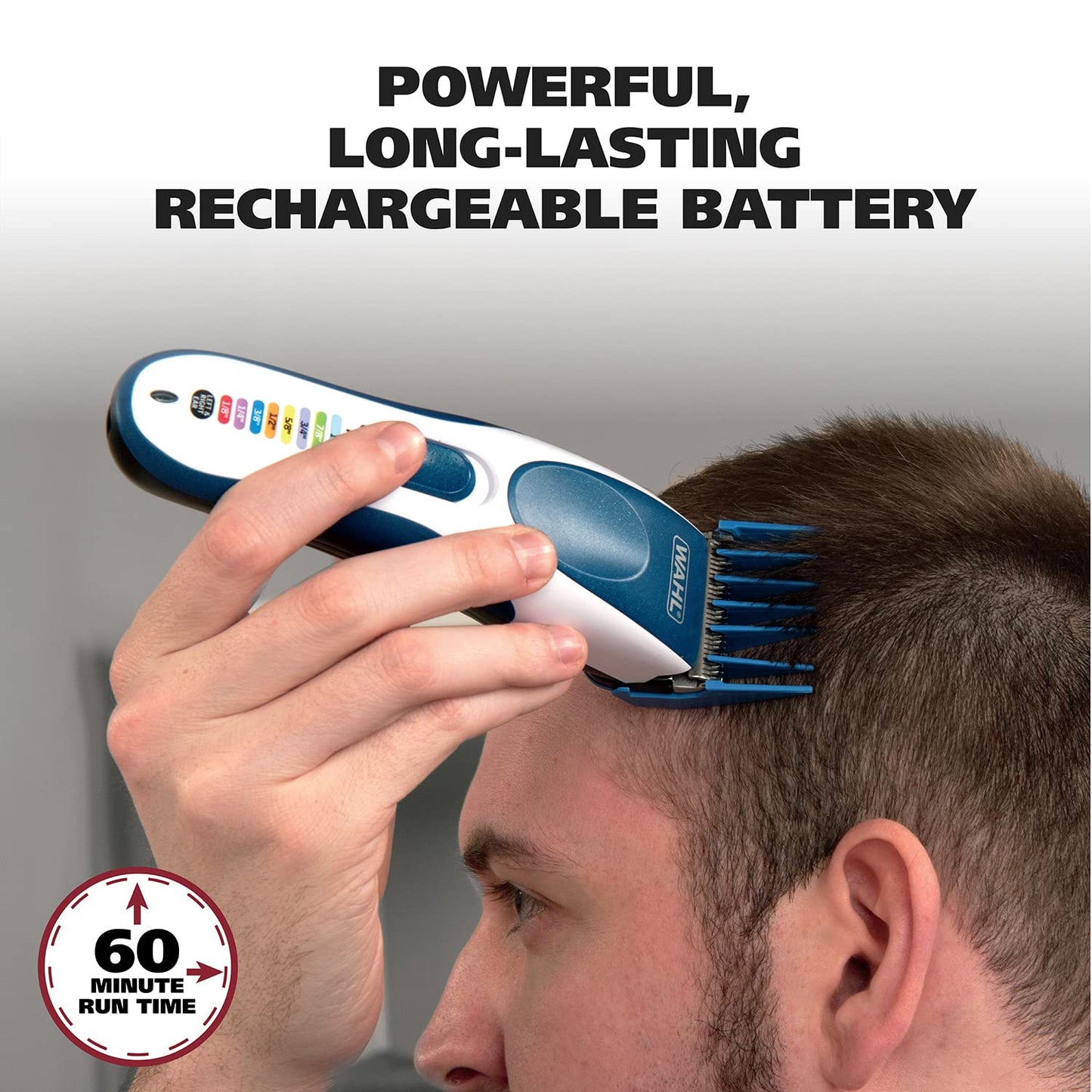 Wahl Color Pro Cordless Rechargeable Hair Clipper & Trimmer – Easy Color-Coded Guide Combs - for Men, Women, & Children – Model 9649P Health & Beauty > Personal Care > Hair Care Wahl Clipper   