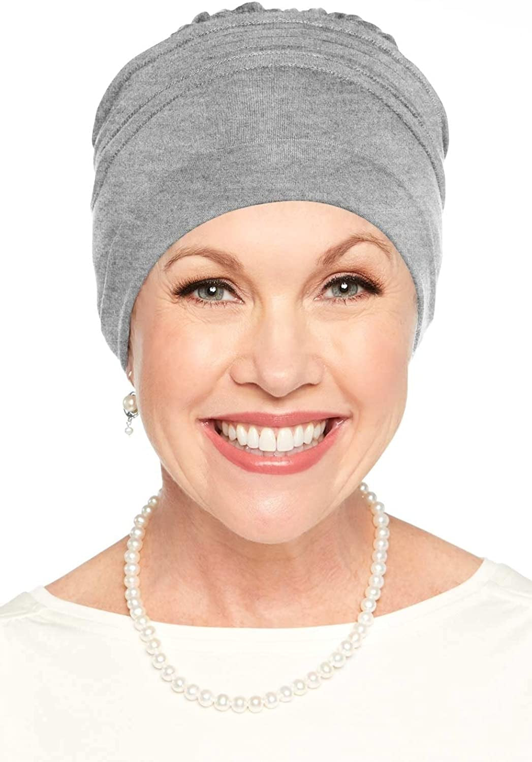 Cardani Meridian Beanie Cap & Volumizer Turban Viscose from Bamboo Hat Apparel & Accessories > Clothing Accessories > Headwear Cardani Luxury Bamboo - Grey Heather One Size 