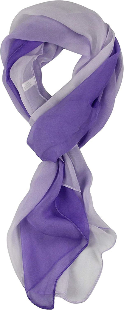 Long Chiffon Sheer Scarf Gradient - Pantonight Shaded Colors Lightweight Scarf for Womens Apparel & Accessories > Clothing Accessories > Scarves & Shawls PANTONIGHT   