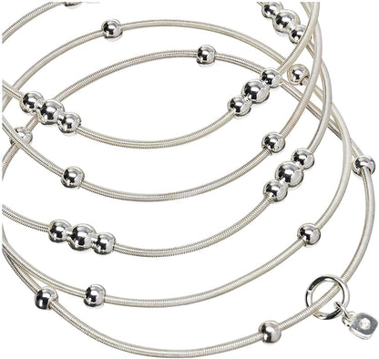 NINE WEST Women'S Ignite the Night Silvertone 5 Row Stretch Bracelet Apparel & Accessories > Jewelry > Bracelets Nine West   