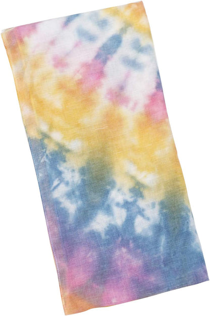 GERINLY Tie Dye Scarf for Women Art Print Head Wrap Vibrant Summer Shawl Nice Hijab Turban Apparel & Accessories > Clothing Accessories > Scarves & Shawls GERINLY   