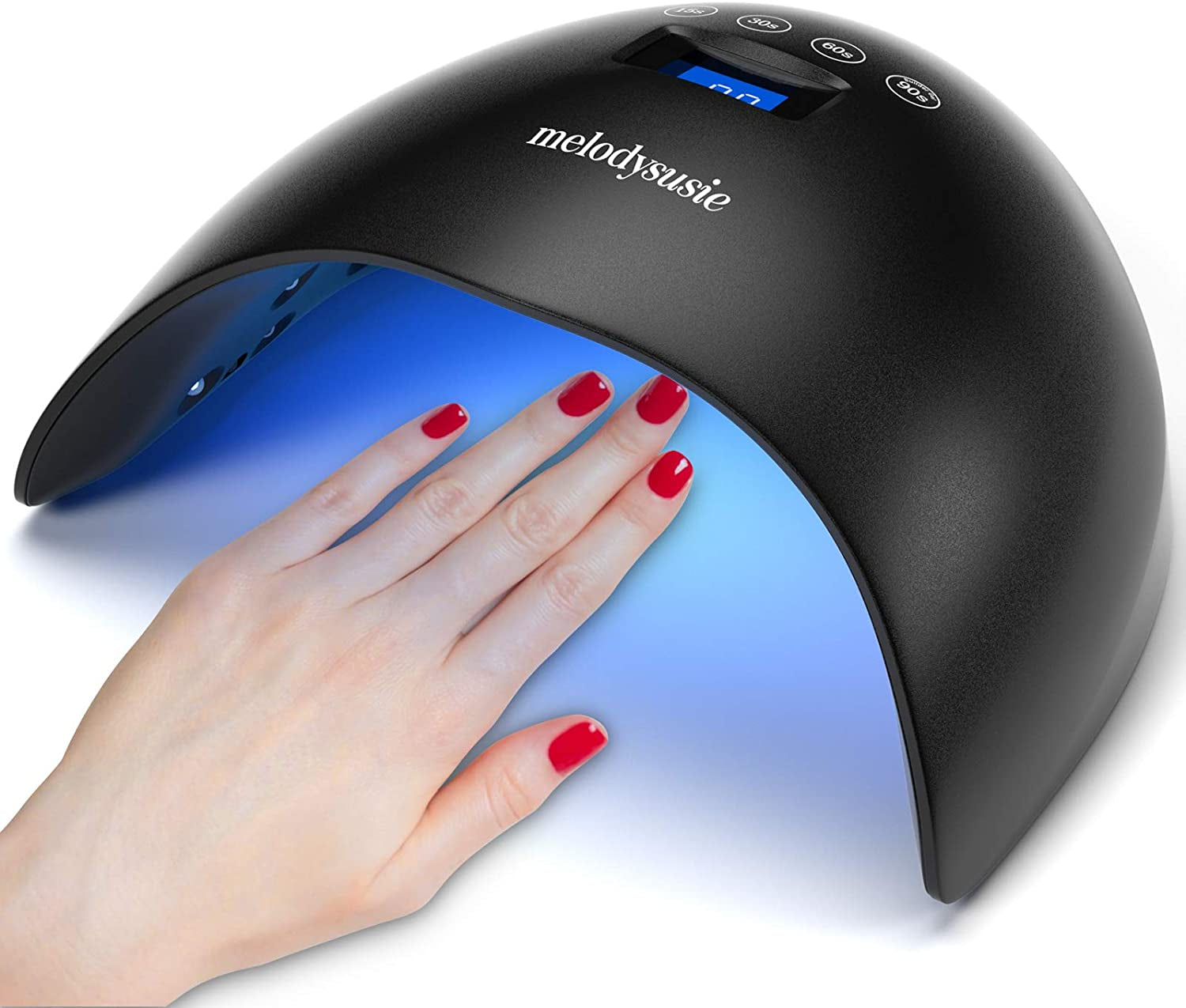 Melodysusie UV LED Nail Lamp True 54W Professional Nail Dryer for Gel Nail Polish Curing Lamp with 3 Timer Setting, Automatic Sensor, LCD Display, Detachable Tray Nail Art Tools Accessories Health & Beauty > Personal Care > Cosmetics > Cosmetic Tools > Nail Tools MelodySusie 48.0 Watts  