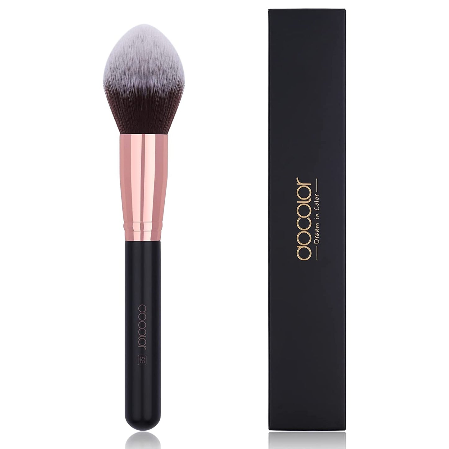 Docolor Fan Brush Face Makeup Brush Professional Highlighting Make up Brushes Blush Bronzer Cheekbones Brush Soft Cosmetic Tool Health & Beauty > Personal Care > Cosmetics > Cosmetic Tools > Makeup Tools Docolor Pointed Powder Brush  