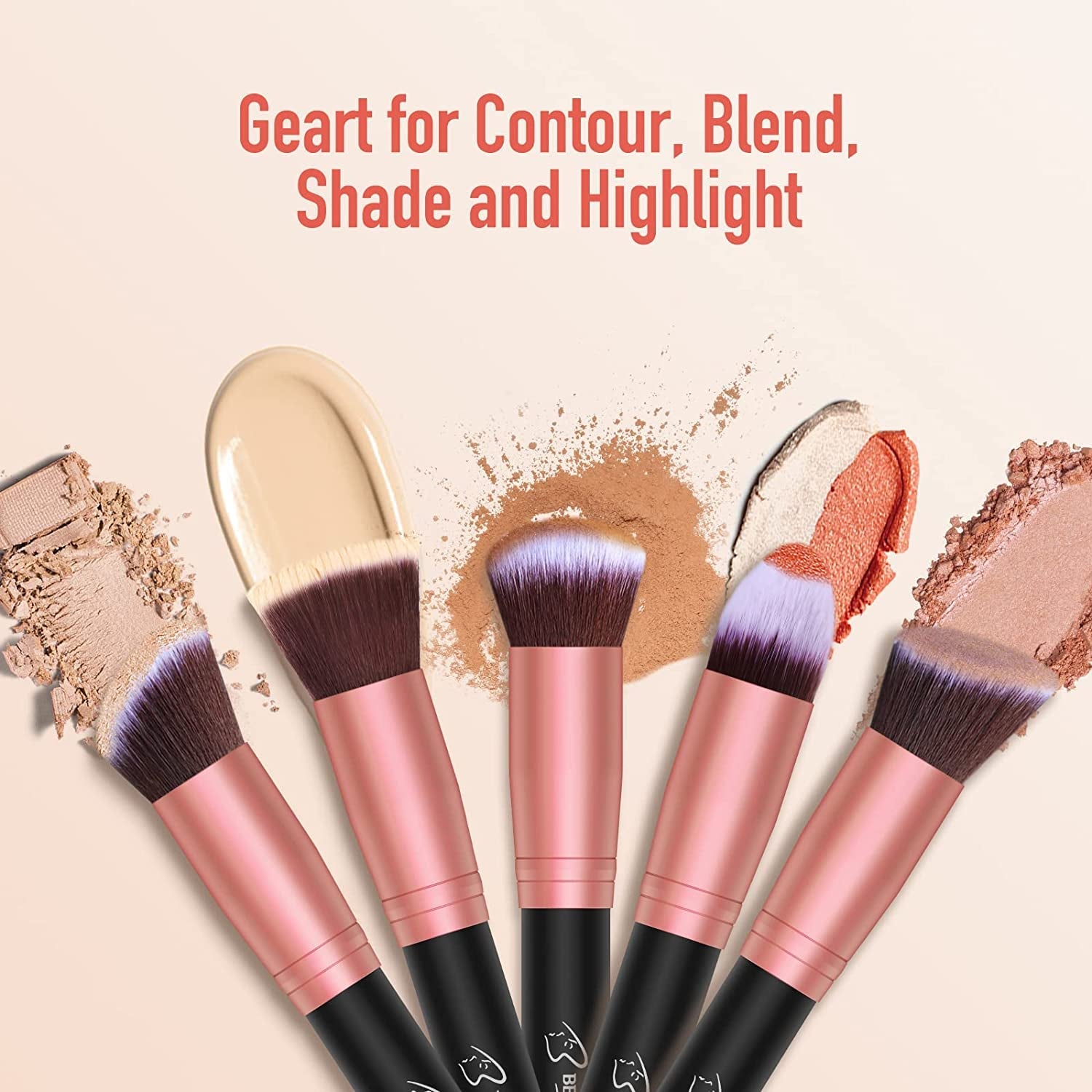 Makeup Brushes Makeup Brush Set - 16 Pcs BESTOPE PRO Premium Synthetic Foundation Concealers Eye Shadows Make up Brushes Set,Eyeliner Brushes(Rosegold) Health & Beauty > Personal Care > Cosmetics > Cosmetic Tools > Makeup Tools Shenzhen Jimei Lang Technology Co., Ltd.   