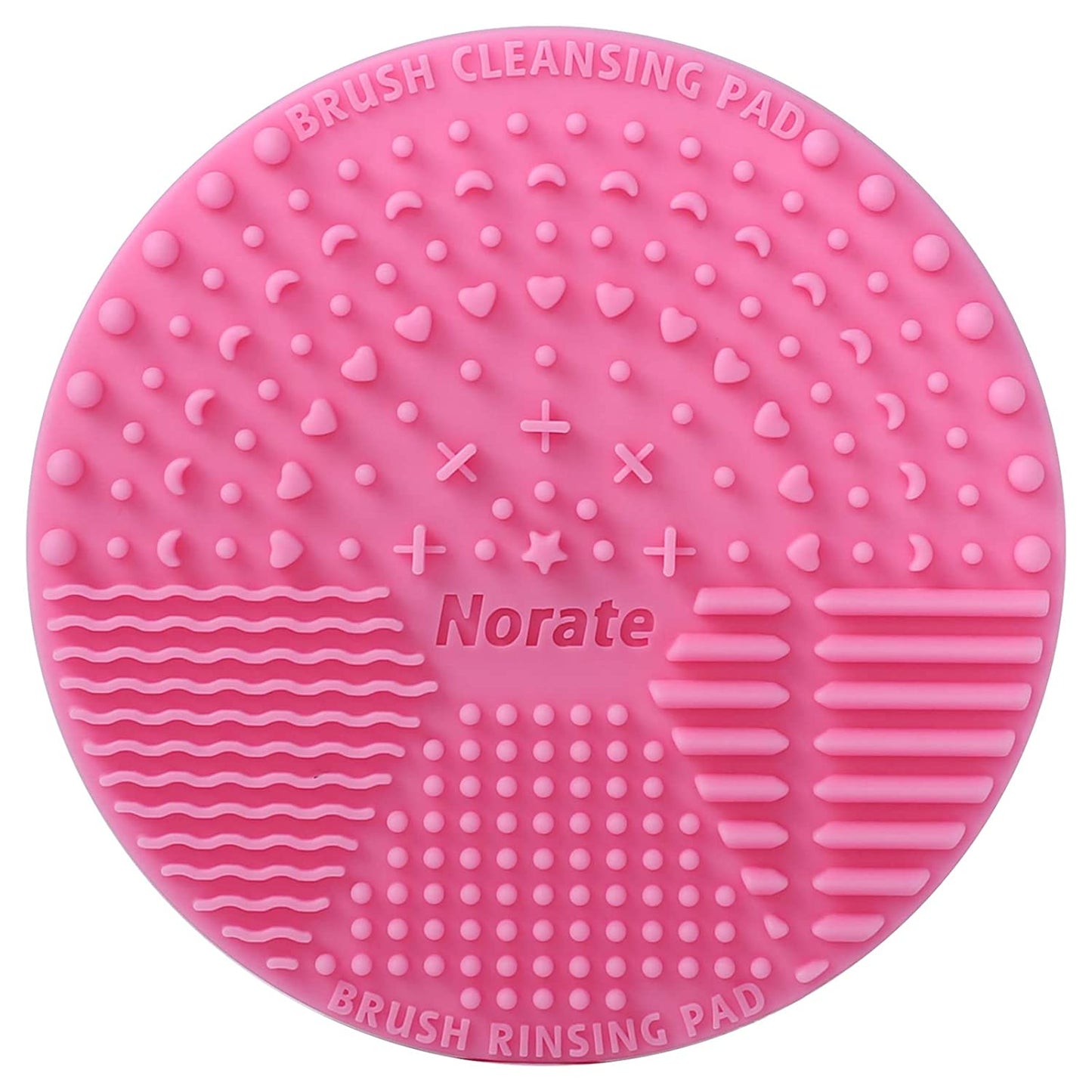 Brush Cleaning Mat, Silicone Makeup Cleaning Brush Scrubber Mat Portable Washing Tool Cosmetic Brush Cleaner with Suction Cup for Valentines Day Health & Beauty > Personal Care > Cosmetics > Cosmetic Tools > Makeup Tools Norate Pink  