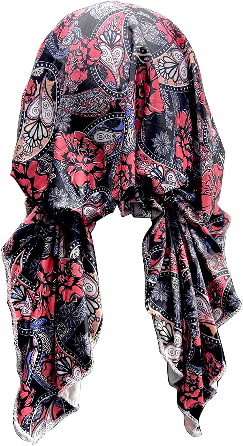 Pre Tied Head Covers Sets Chemo Beanies for Women Slip on Lightweight Chemo Bandana Turban Apparel & Accessories > Clothing Accessories > Headwear JarseHera Style a One Size 