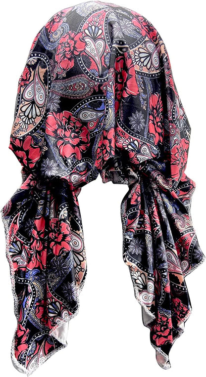 Pre Tied Head Covers Sets Chemo Beanies for Women Slip on Lightweight Chemo Bandana Turban Apparel & Accessories > Clothing Accessories > Headwear JarseHera Style a One Size 