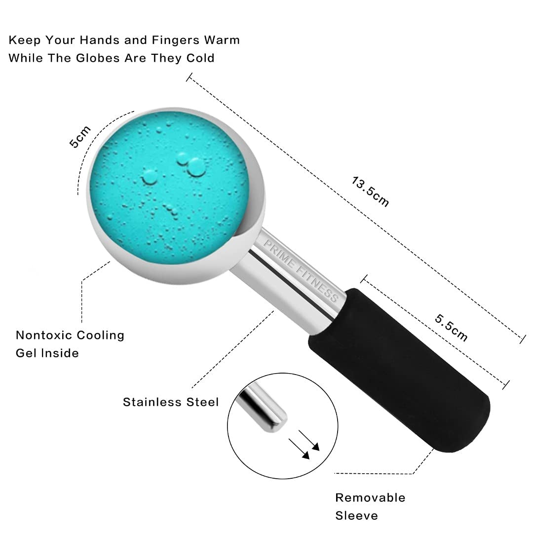 Ice Globes for Facials | Unbreakable Steel Cooling Roller | Cryo Sticks for Face | Massager for Face Neck & Eyes | Skin Care for Dark Circles, Puffiness, Wrinkles, Collagen Production Health & Beauty > Personal Care > Cosmetics > Cosmetic Tools > Skin Care Tools PRIME Fitness   