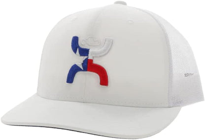HOOEY Texican Adjustable Snapback Hat Apparel & Accessories > Clothing Accessories > Hats HOOEY White  