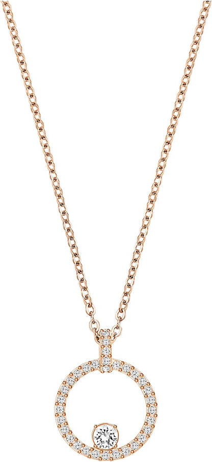 SWAROVSKI Creativity Circle Jewelry Collection, Clear Crystals Apparel & Accessories > Jewelry > Earrings SWAROVSKI Necklace - Rose Gold Tone  