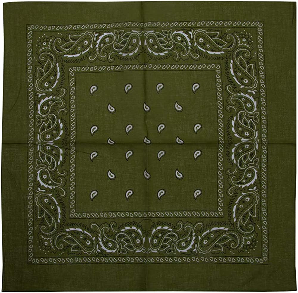 Lightweight Multicolored Cotton Bandana 12 Pack Apparel & Accessories > Clothing Accessories > Headwear Bioworld   
