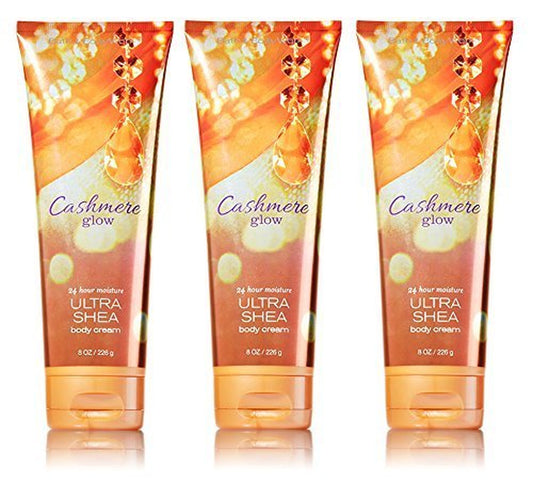 Lot of 3 Bath & Body Works Cashmere Glow 8.0 Oz Ultra Shea Body Cream Health & Beauty > Personal Care > Cosmetics > Bath & Body Bath and Body Works   