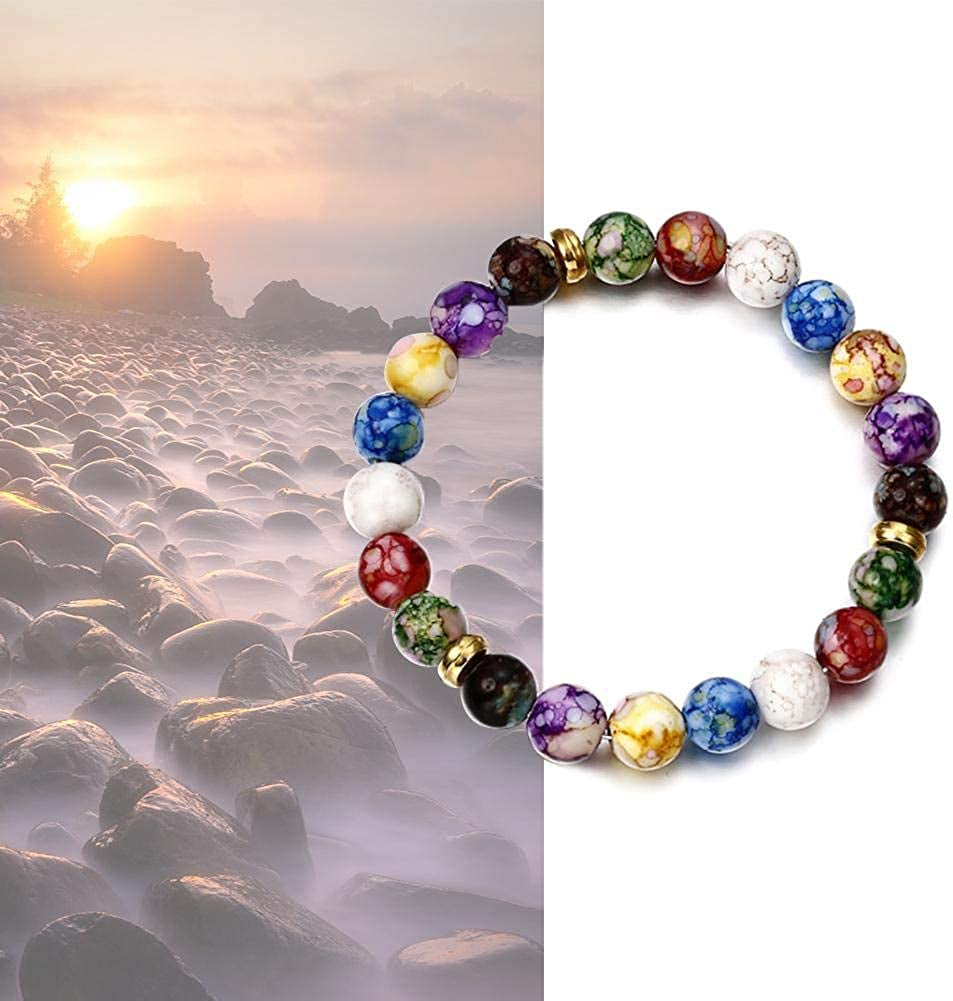 Healing Crystals Bracelet Natural Gemstones Beads Bracelet Elastic Natural Stone Yoga Beads Bracelet Apparel & Accessories > Jewelry > Bracelets Generic   