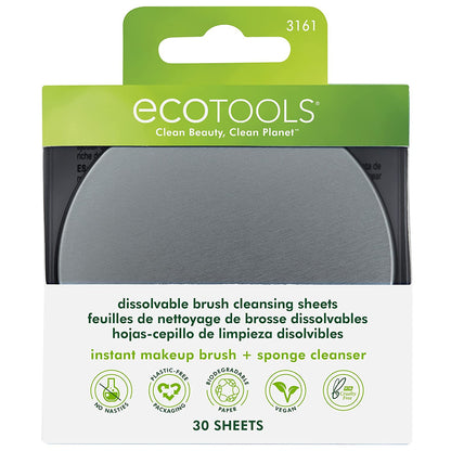 Ecotools Makeup Brush and Sponge Cleansing Shampoo Bundle, Removes Dirt and Oil Impurities from Face Brushes, Hyoallergenic, 6 Fl.Oz./ 177 Ml Each, 2 Count Health & Beauty > Personal Care > Cosmetics > Cosmetic Tools > Makeup Tools EcoTools Travel Sized Sheets, 30 Count  